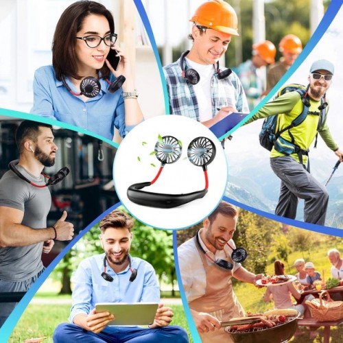 Портативный вентилятор на шею Wearable Ssports Fan ZY-A1 mint