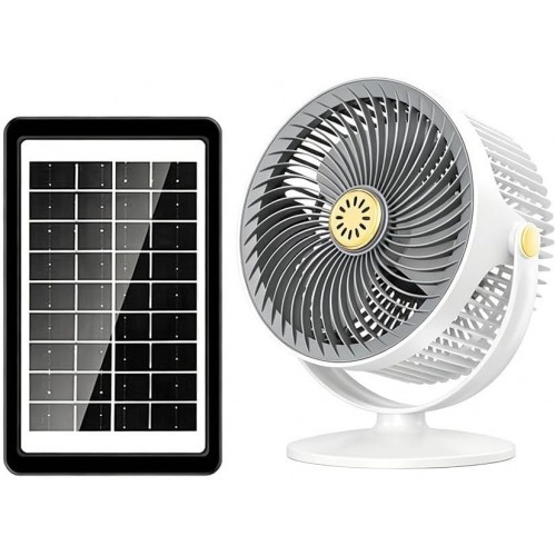 Настольный вентилятор FAN SOLAR PANEL S33-1 3000 mAh white