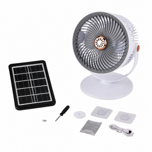 Настольный вентилятор FAN SOLAR PANEL S33-1 3000 mAh white