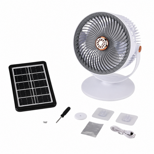 Настольный вентилятор FAN SOLAR PANEL S33-1 3000 mAh white