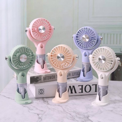 Портативний вентилятор із зволожувачем SPRAY FAN LX633Y green