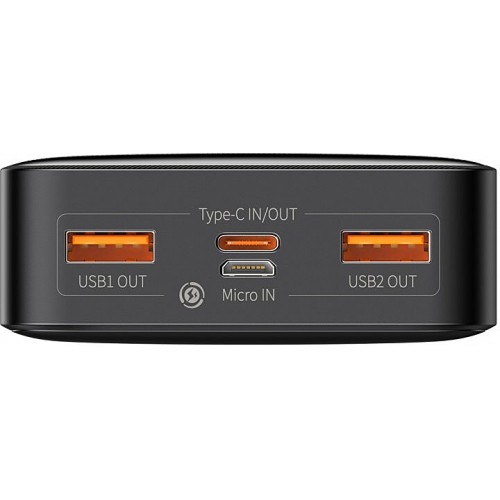 Power Bank Baseus Bipow PPDML-M01, PD+QC3.0, 20W, LCD (20000mAh) black