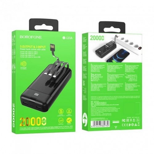 Power Bank Borofone BJ20A (20000mAh) black