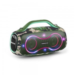 Портативная колонка с 2 микрофонами Hopestar Party Box 168 400W Camouflage green