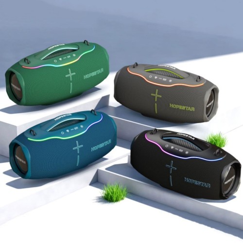 Портативна Bluetooth колонка Hopestar H90 220W з мікрофоном Green