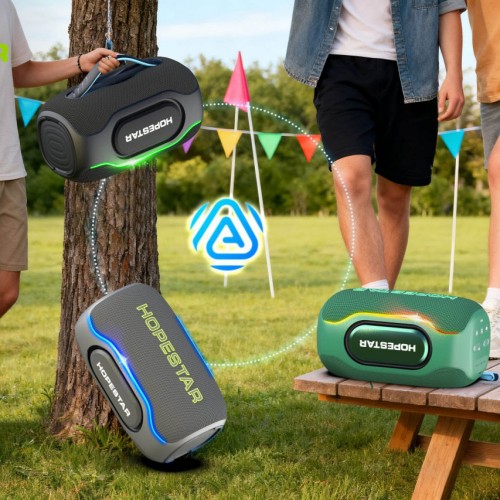 Портативна Bluetooth колонка Hopestar P65 Club 220W з мікрофоном Black