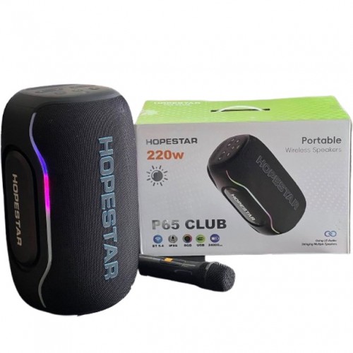 Портативная Bluetooth колонка Hopestar P65 Club 220W с микрофоном Blue