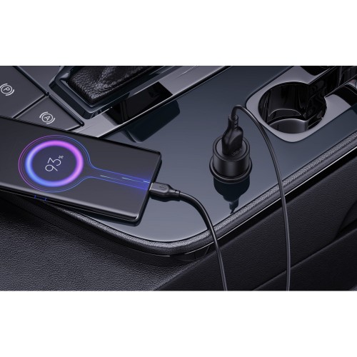 АЗУ XO CC54 QC3.0 Micro (USB, 18W/Cable Micro) Black