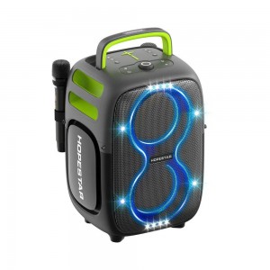 Портативна Bluetooth колонка Hopestar Party One Club 650W з 2 мікрофонами Grey