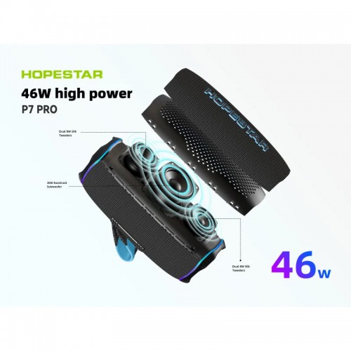 Портативна Bluetooth колонка Hopestar P7 Pro 46W Blue