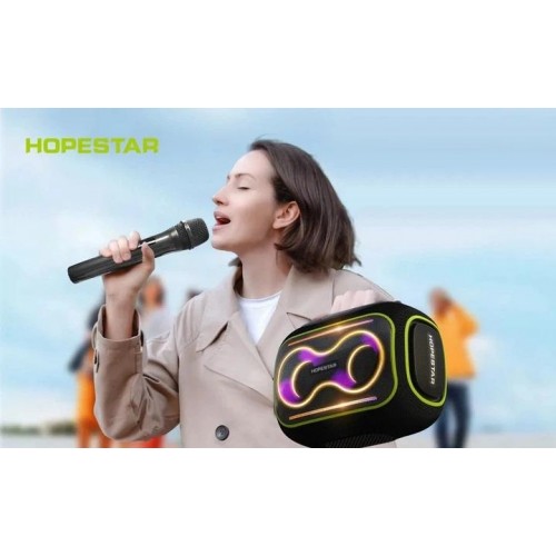 Портативна Bluetooth колонка Hopestar Party Box 140 80W з мікрофоном black