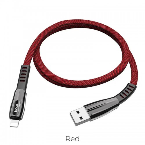 USB кабель Hoco U70 Splendor Lightning red