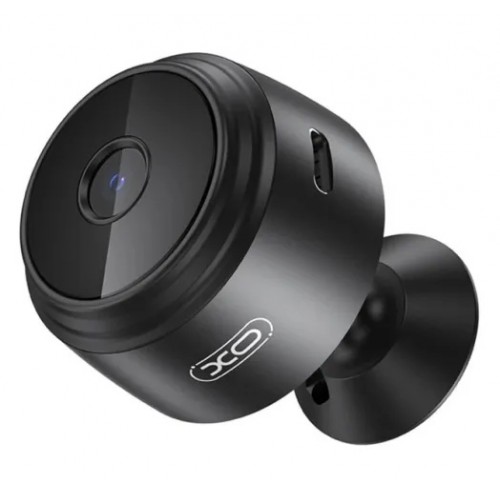 Мини Wi‑Fi видеокамера XO CR12 Mini 150mAh 1080p с ночным видением и датчиком движения Black