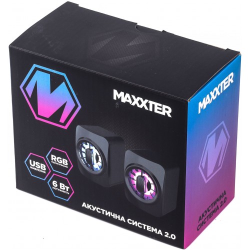 Колонки Maxxter CSP-U005RGB (2.0)