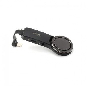 Переходник Hoco LS23 Lightning digital 3.5 audio converter black