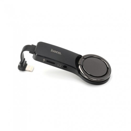 Переходник Hoco LS23 Lightning digital 3.5 audio converter black