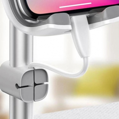 Настольный держатель для телефона Baseus Literary Youth Long Desktop Bracket Silver