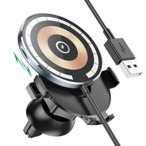 Тримач Hoco CW42 Magnetic Wireless Charger black