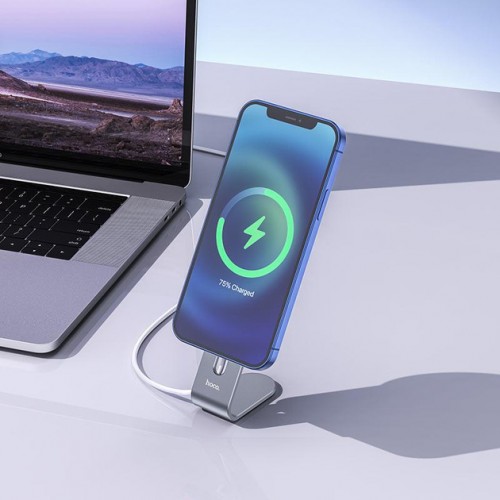 Держатель Hoco PH44 Charger holder for magsafe Grey