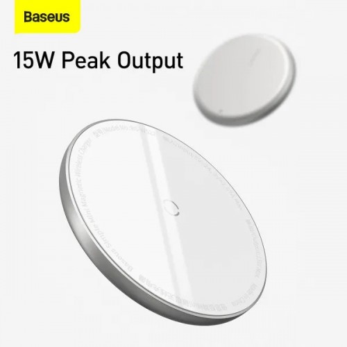 Baseus Wireless Charger Simple Mini Magnetic (iP12) White