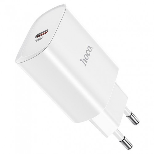 Мережевий зарядний пристрій Hoco N14 PD (Type-C, 20W) White