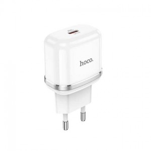 Сетевое зарядное устройство Hoco N24 PD (Type-C, 20W) White