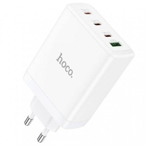 Мережевий зарядний пристрій Hoco N31 PD+QC3.0 (USB, 3xType-C, 100W) white