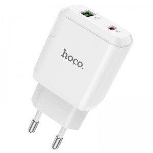 СЗУ Hoco N5 PD+QC3.0 (USB, Type-C, 20W) White