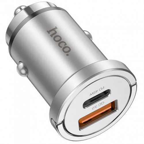 АЗУ Hoco NZ10 PD+QC3.0 Type-C (USB, Type-C, 45W/Cable Type-C to Type-C) Silver