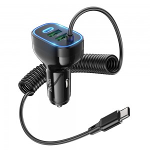 АЗУ Hoco NZ11A PD+QC3.0 Type-C (2xUSB, Type-C, 30W/Cable Type-C) black