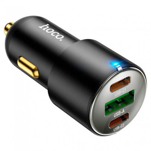 АЗУ Hoco NZ6 PD+QC3.0 (USB, 2xType-C, 45W) Black