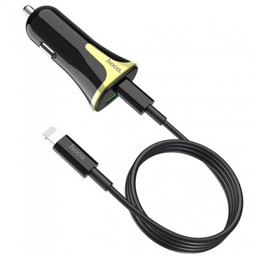 АЗУ Hoco Z31A PD+QC3.0 Lightning (USB 3A, 18W/Cable Type-C to Lightning) black