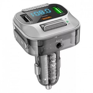 FM-трансмиттер Hoco E75 PD+QC3.0 (АЗУ 2xUSB, Type-C, 30W)
