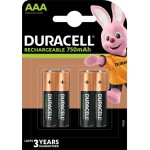 Акумулятор Duracell HR03 AAA 750mAh, 1x4шт.