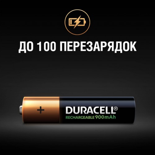 Акумулятор Duracell HR03 AAA 900mAh, 1x4шт.