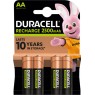 Аккумулятор Duracell HR6 AA 2500mAh, 1x4шт.