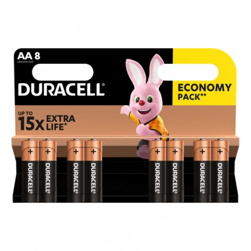 Батарейка AA Duracell LR6 MN1500, 1x8шт.