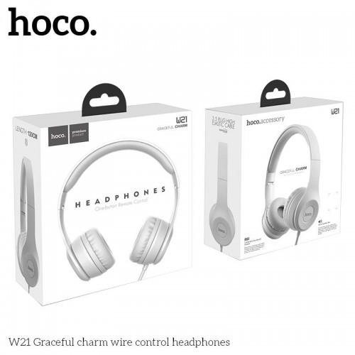 Навушники Hoco W21 Graceful Grey