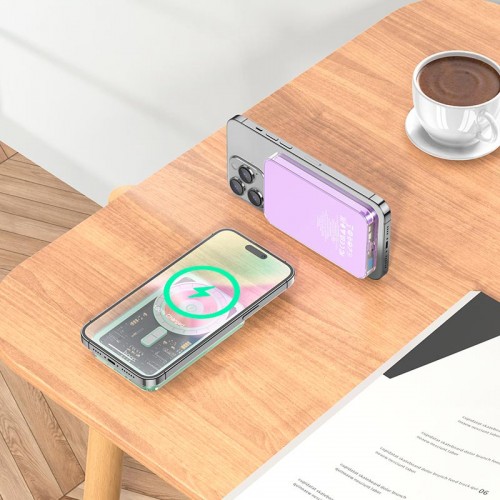 УМБ HOCO Ice Crystal magnetic fast charging power bank Q14 5000mAh |Type-C, QC/PD, 20W/3A|