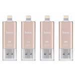 Флешка 16GB Hoco UD2 USB - lightning для iPhone MFI gold