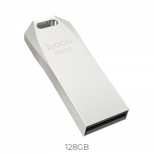 Флешка HOCO USB Flash Disk Intelligent high-speed flash drive UD4 128GB silver