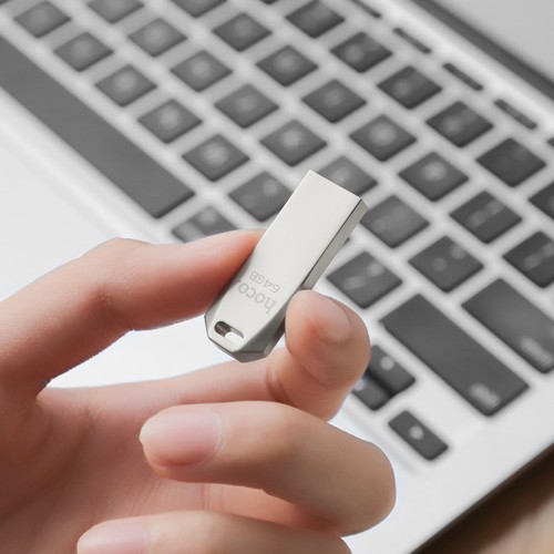 Флешка HOCO USB Flash Disk Intelligent high-speed flash drive UD4 128GB silver