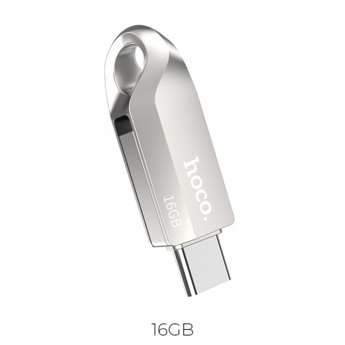 Флешка HOCO USB3. 0 Type-C OTG Flash Disk Smart drive UD8 16GB silver