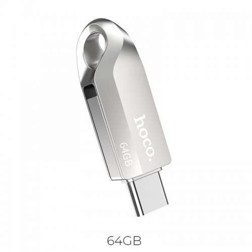 Флешка HOCO USB3. 0 Type-C OTG Flash Disk Smart drive UD8 64GB silver