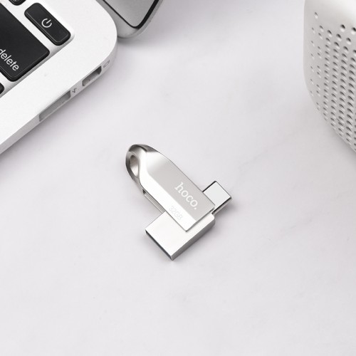 Флешка HOCO USB3. 0 Type-C OTG Flash Disk Smart drive UD8 64GB silver