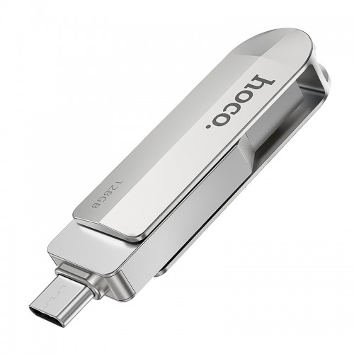 Флешка HOCO Wise USB3.0 Type-C OTG USB flash drive UD10 128GB silver