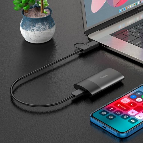 Зовнішній накопичувач HOCO PSSD Mobile SSD UD12 |128GB| black