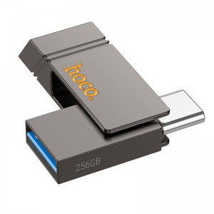 HOCO Clever USB3.2 Type-C mini flash drive (256GB) UD14 |exFAT| grey