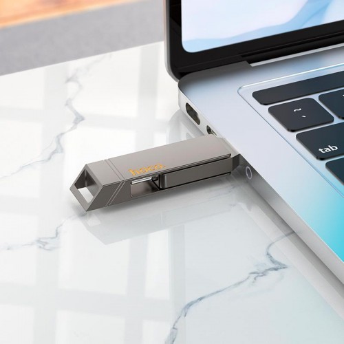 HOCO Clever USB3.2 Type-C flash drive (32GB) UD15 |exFAT/FAT32| grey
