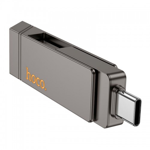 HOCO Clever USB3.2 Type-C flash drive (128GB) UD15 |exFAT/FAT32| grey